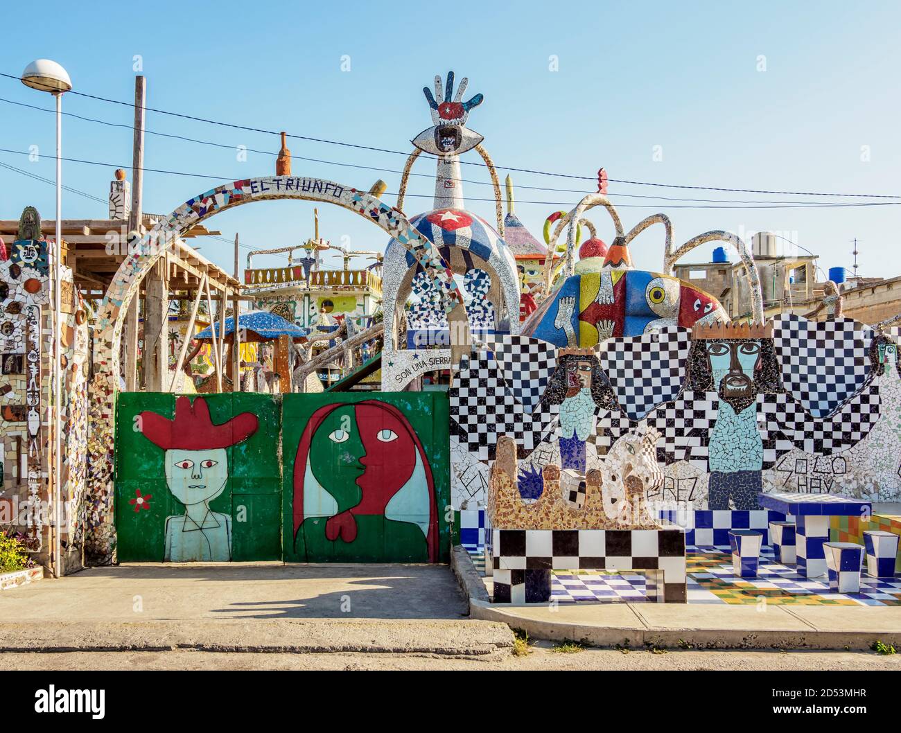 Casa de Fuster, Fusterlandia, Barrio Jaimanitas, Distrito Playa, la Habana, Provincia la Habana, Cuba Foto de stock