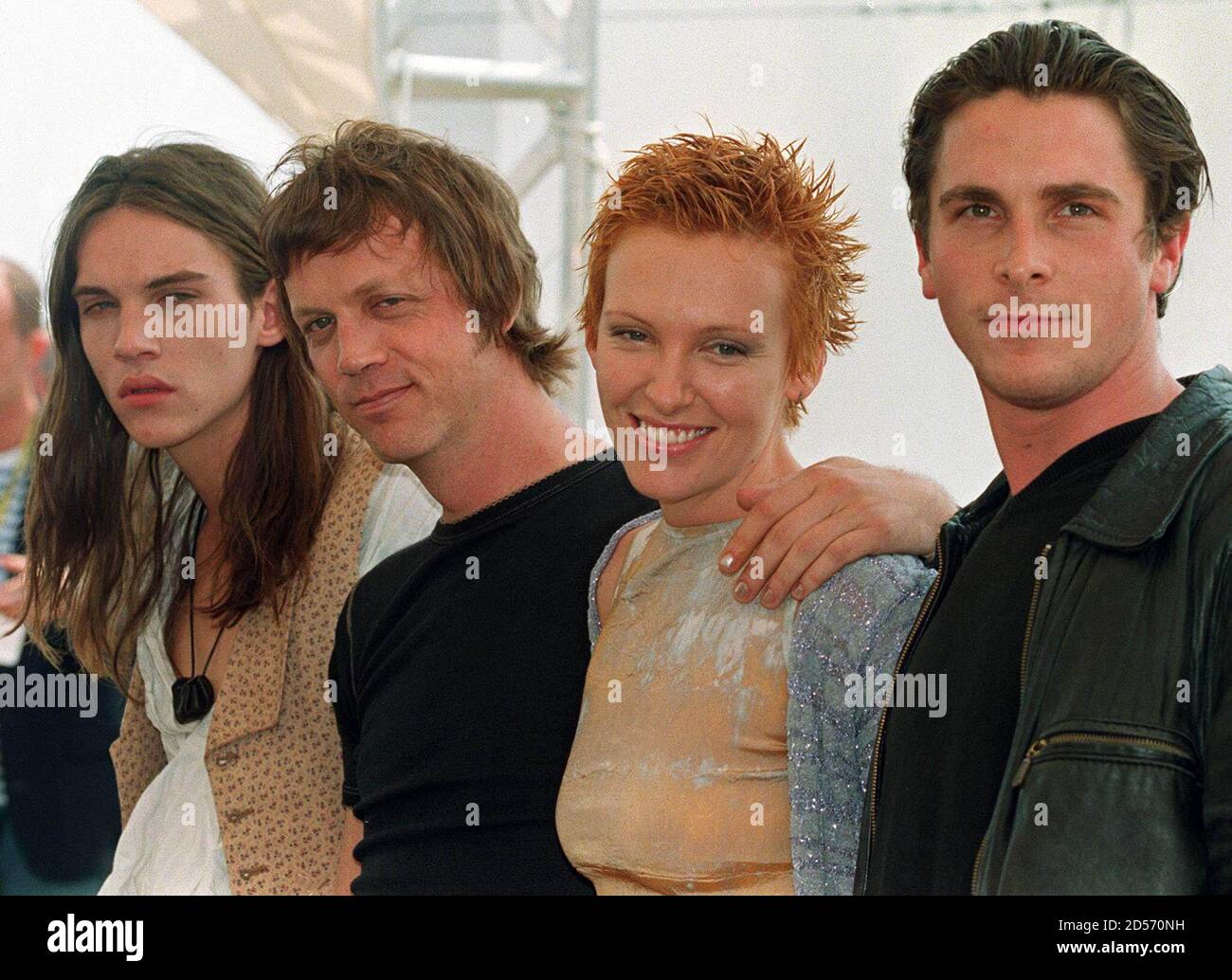 From L R British Actor Jonathan Rhys Meyers Australian Actress Toni Collette And British
