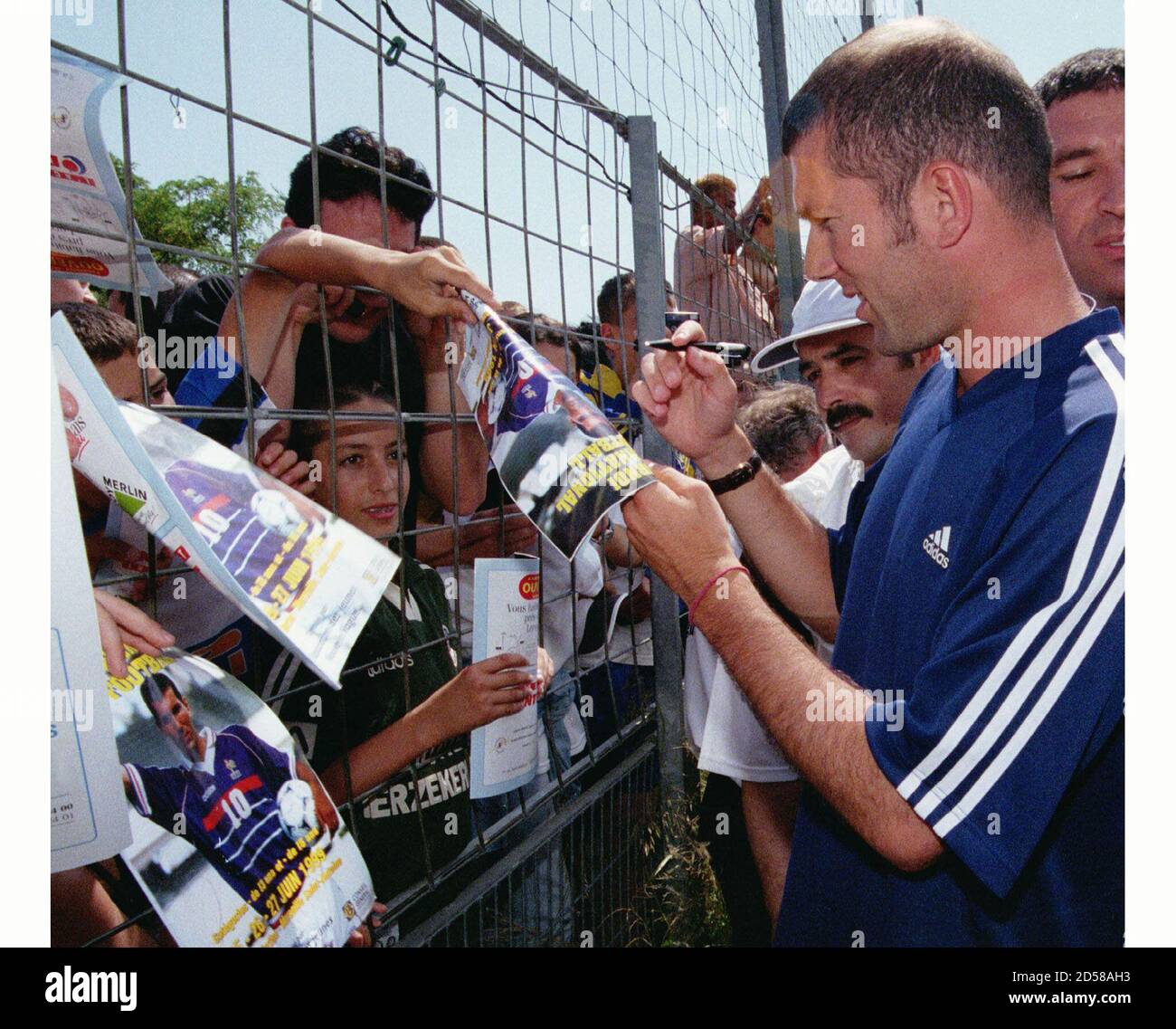 con autografo Juventus # 1 Zinedine Zidane 