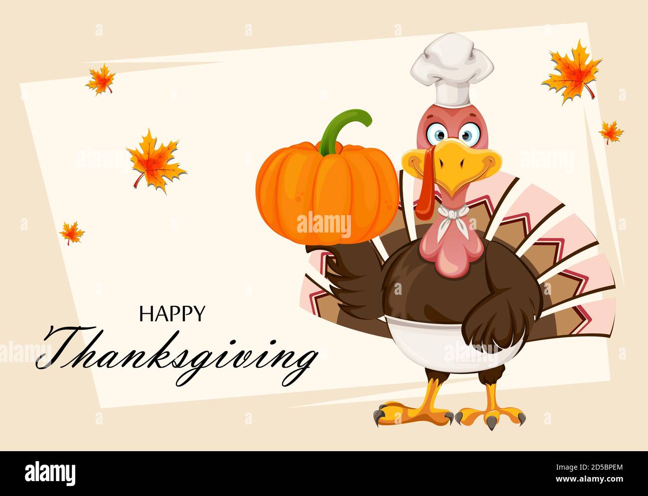 Feliz día de Acción de Gracias tarjeta de felicitación. Divertido