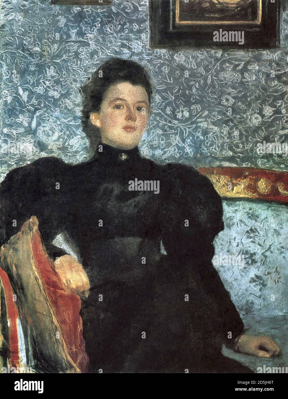 Serov Valentin - Retrato de la condesa Varvara Musina-Pushkina - Ruso Escuela - siglo XIX Foto de stock