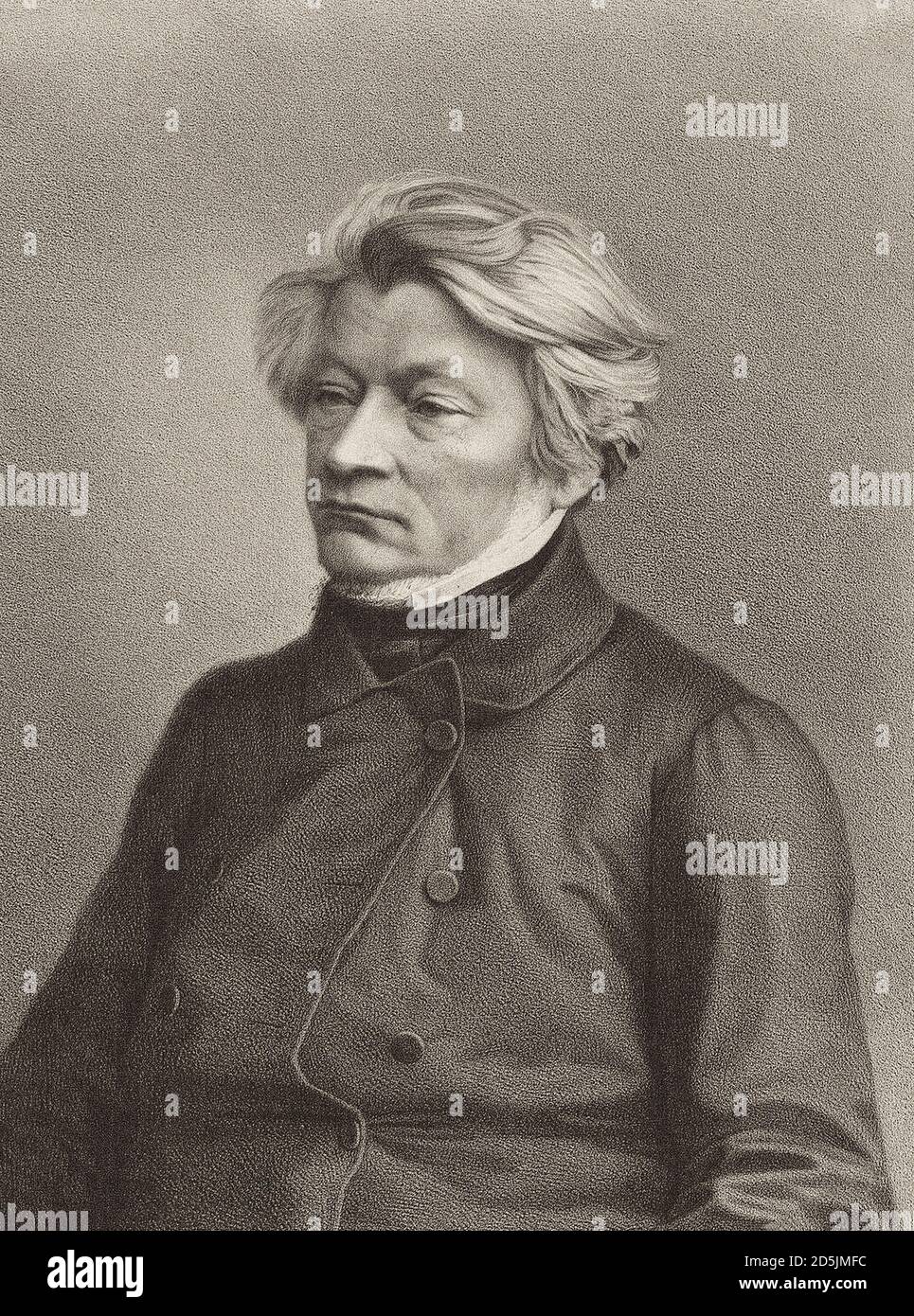 Foto de antigüedades de Adam Bernard Mickiewicz (1798 – 1855) fue un poeta, dramaturgo, ensayista, publicista, traductor, profesor de literatura eslava Foto de stock