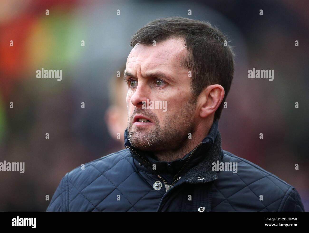 Stoke City manager Nathan Jones Foto de stock