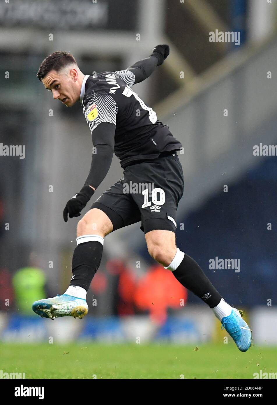 Derby del condado Tom Lawrence Foto de stock