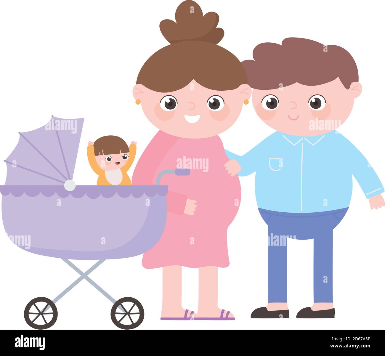 Pregnant Belly Icon In Cartoon Fotos E Imagenes De Stock Alamy