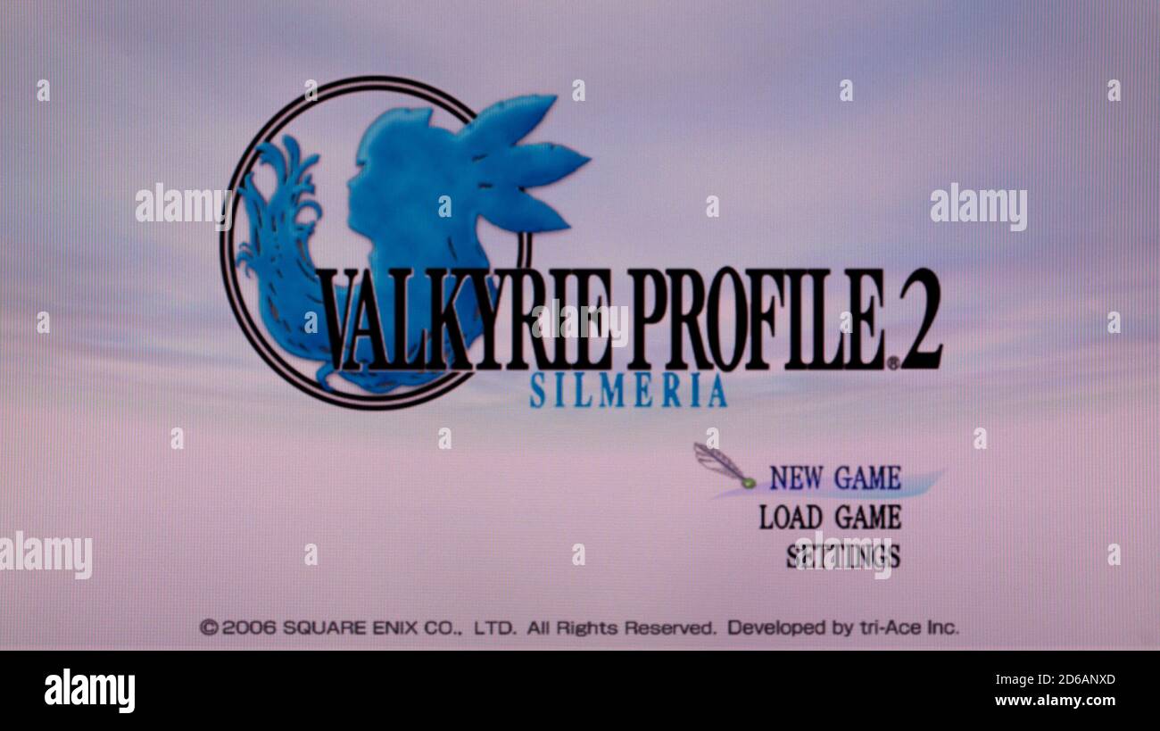 Valkyrie Perfil 2 - Sony PlayStation 2 PS2 - Editorial usar solo Foto de stock