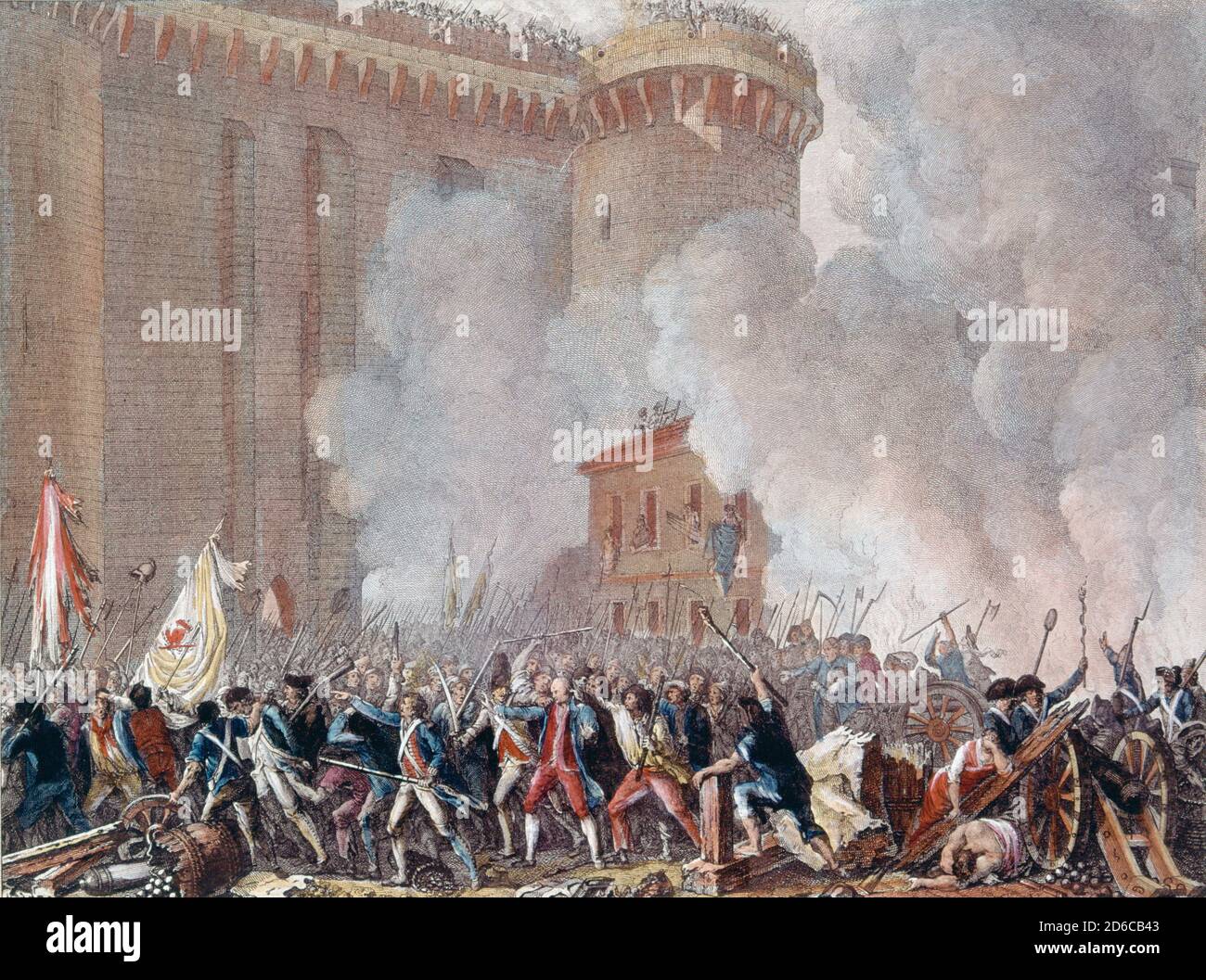 Arresto del gobernador de la Bastilla el marqués Bernard Rene Jordan de