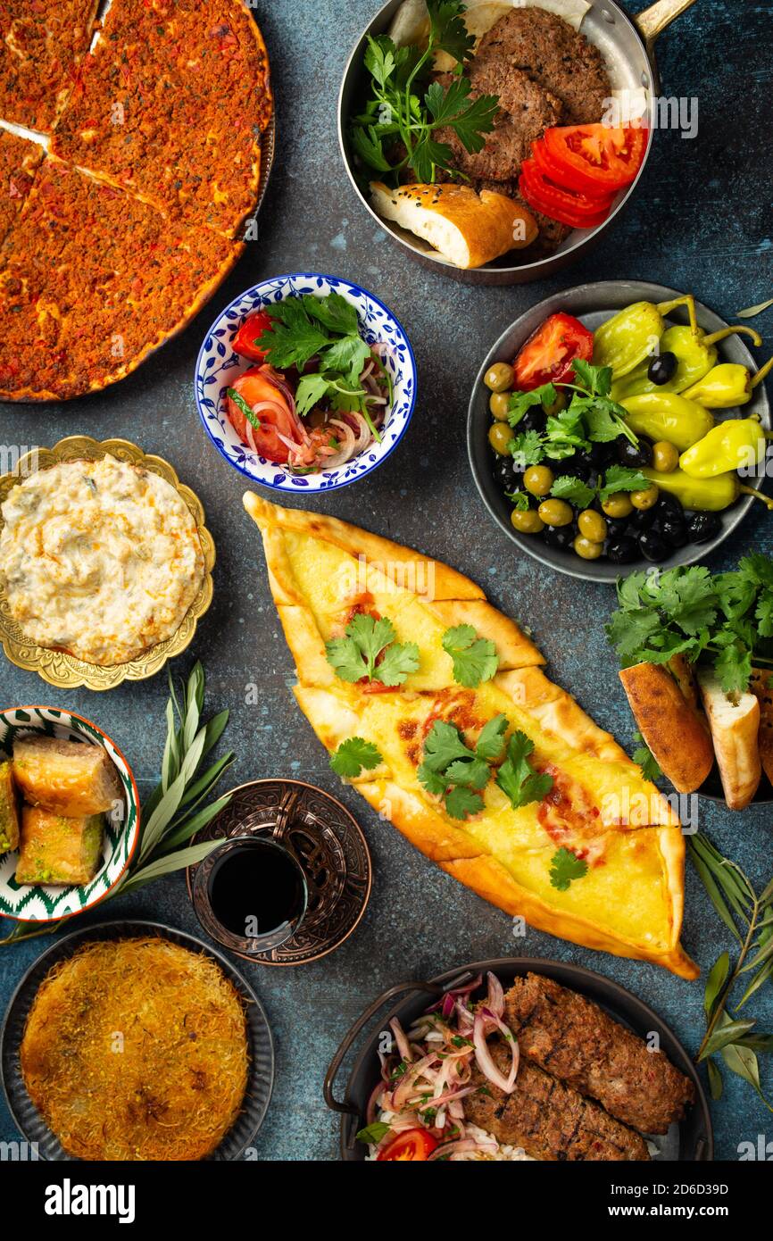 Comida tradicional turca Foto de stock