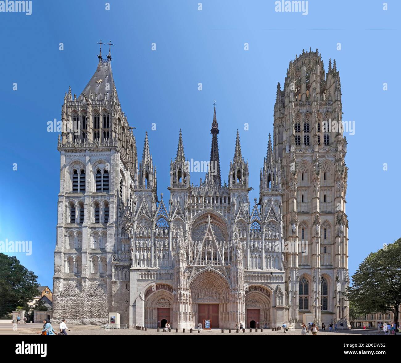 Catedral de Rouen, Francia Foto de stock