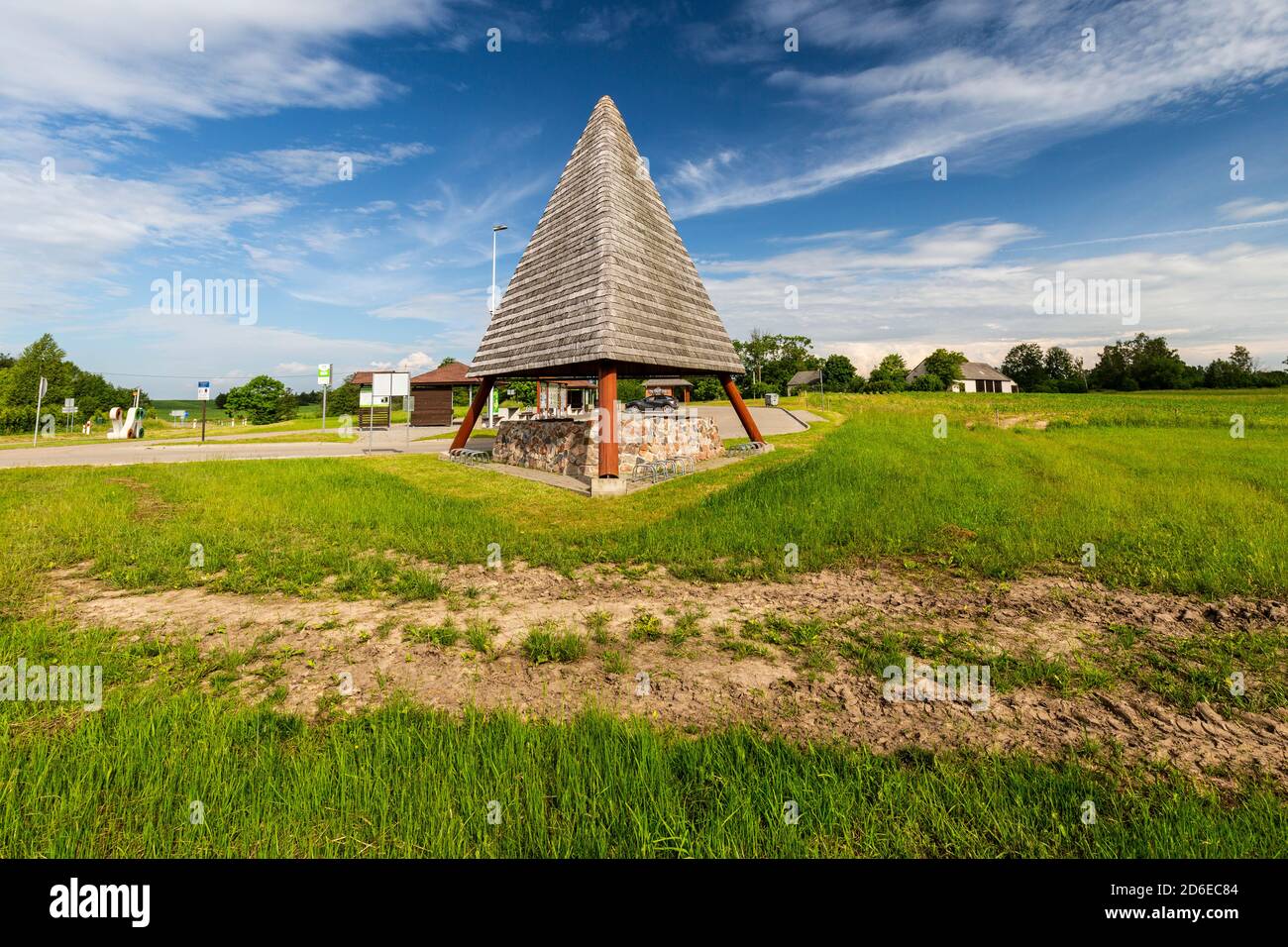 Europa, Polonia, Podlaskie Voivodeship, Suwalskie / Suwalszczyzna - zona fronteriza Wisztyniec Foto de stock