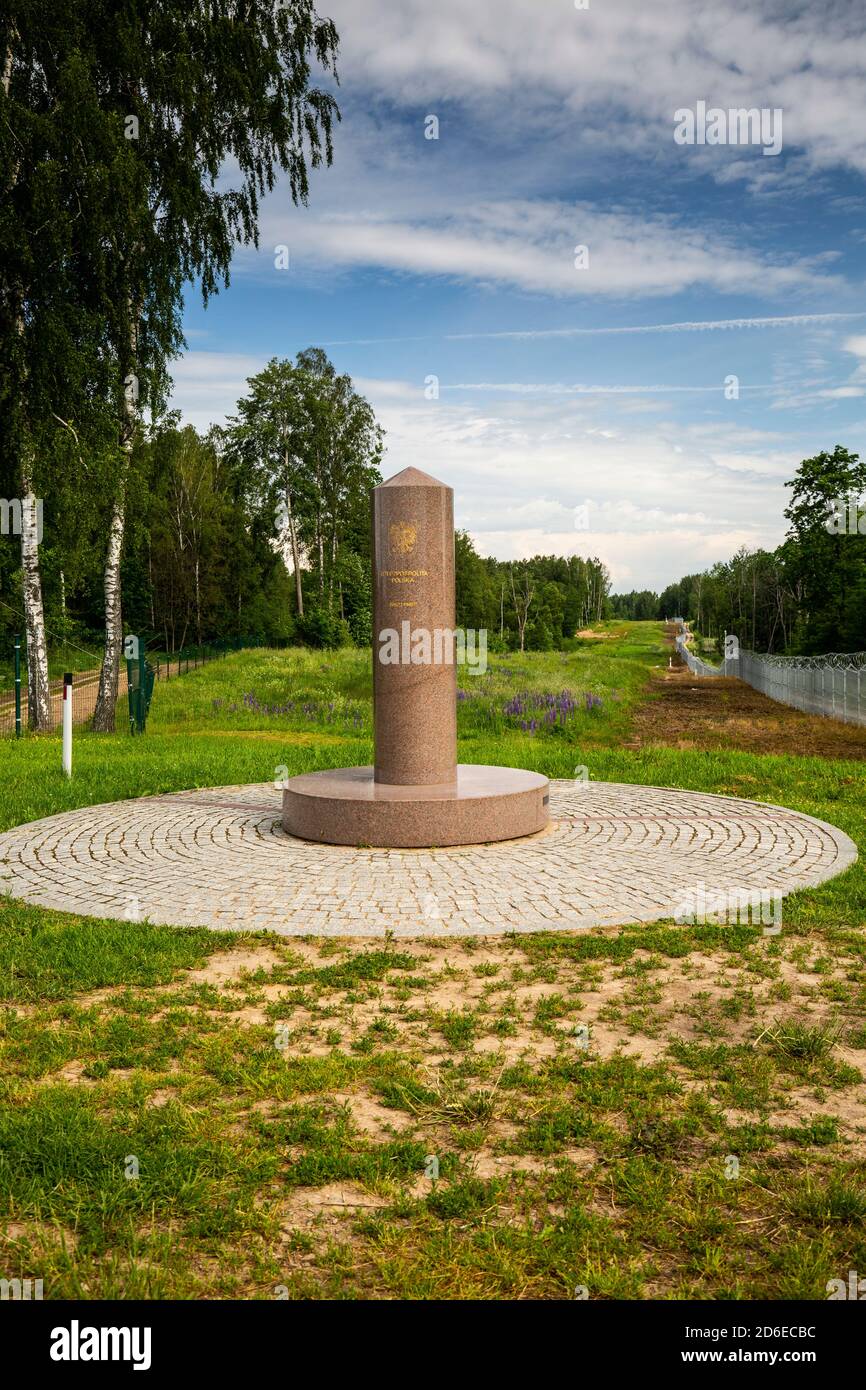 Europa, Polonia, Podlaskie Voivodeship, Suwalskie / Suwalszczyzna - zona fronteriza Wisztyniec Foto de stock