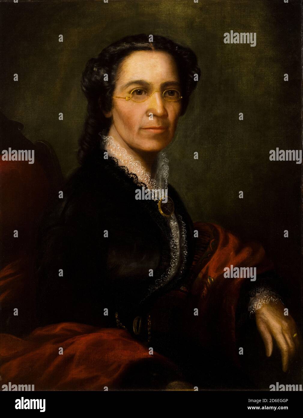 Retrato de Mary Richardson Jones, alrededor de 1865. Jones