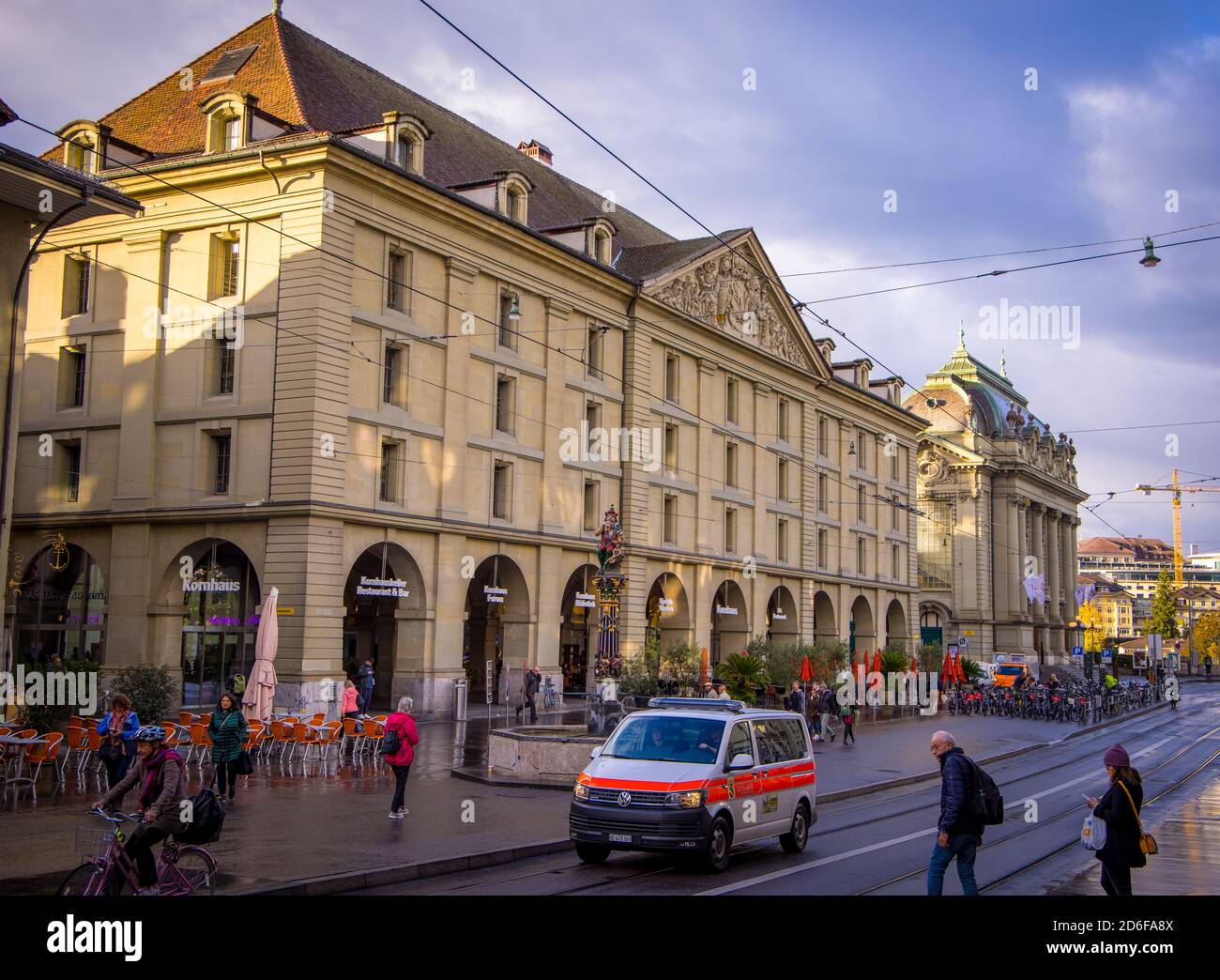 Vista típica de la calle en el distrito histórico de Berna CONDADO DE