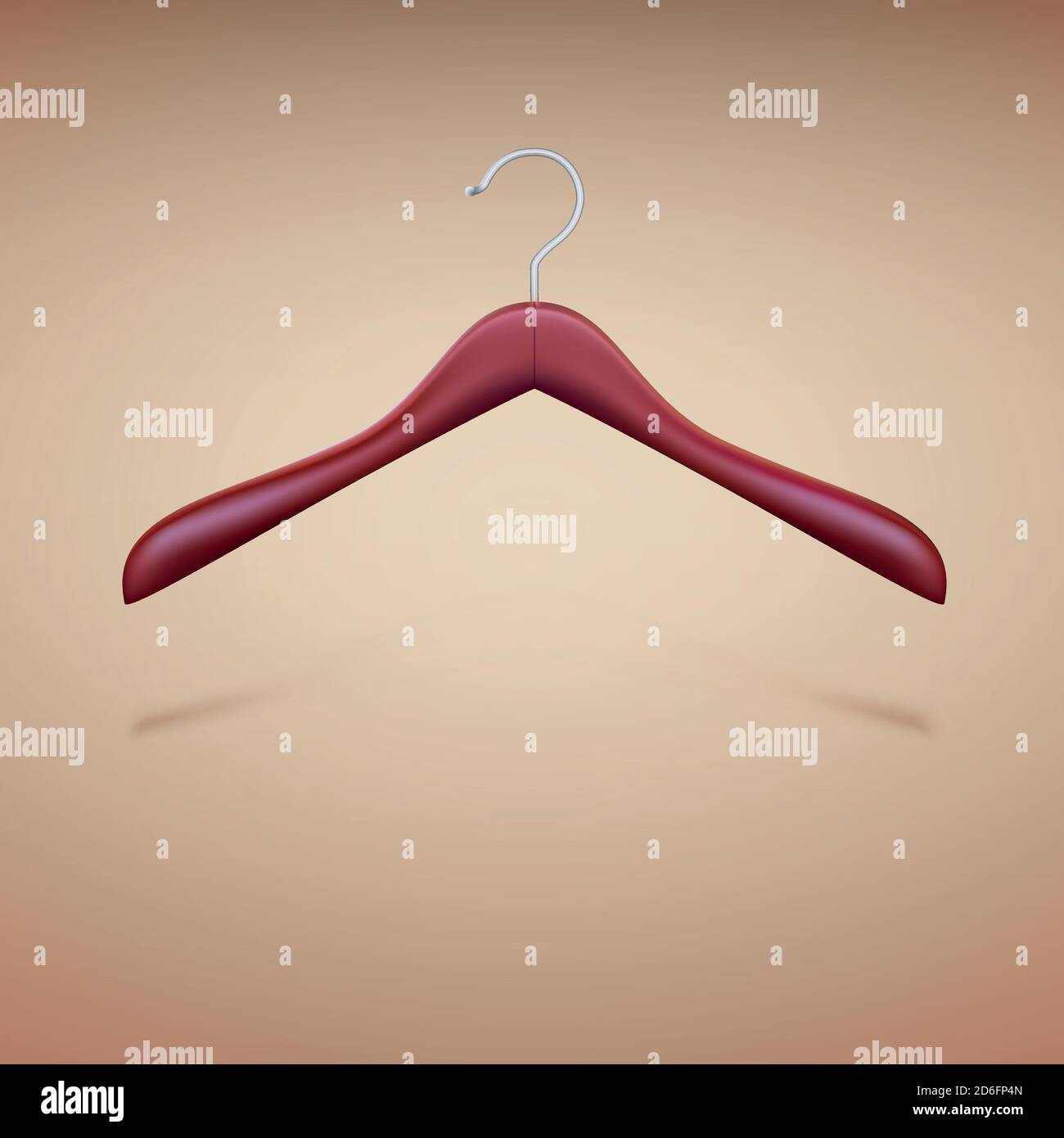Un juego de 2 perchas para ropa. ilustración vectorial detallada.