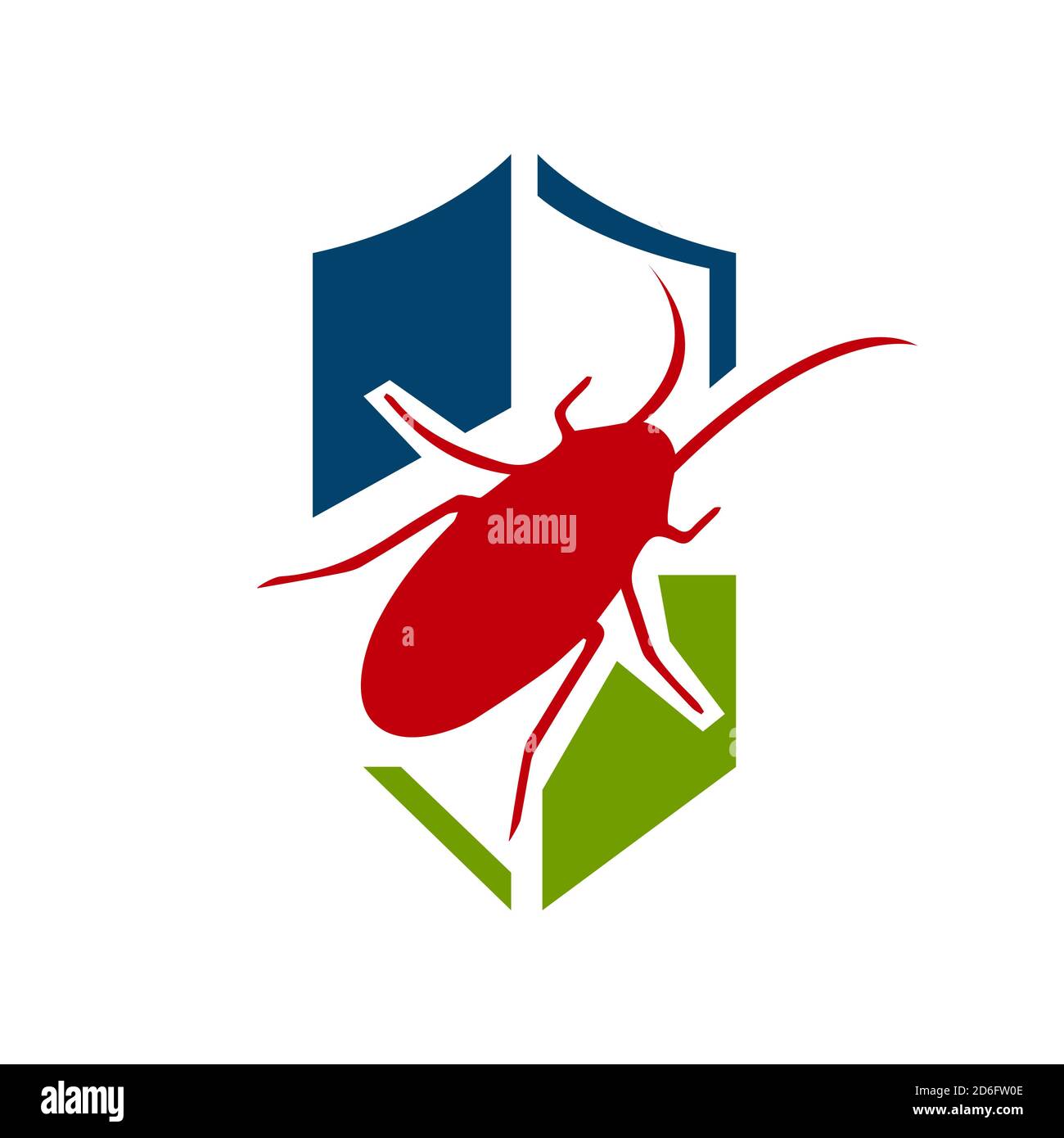 Control De Plagas Logotipo Diseño Vector Protección Insectos Examen Plantilla Icono Ilustración 7494