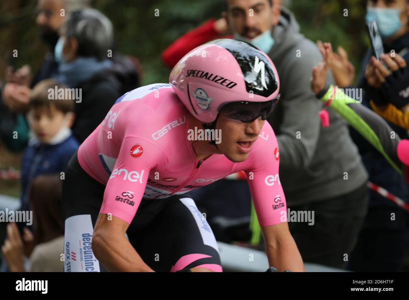 valdobbiadene, Italia, 17 Oct 2020, João Almeida (DECEUNINCK – QUICK – STEP) durante Conegliano - Valdobbiadene, Tour en bicicleta de Italia - crédito: LM/Luca Tedeschi/Alamy Live News Foto de stock