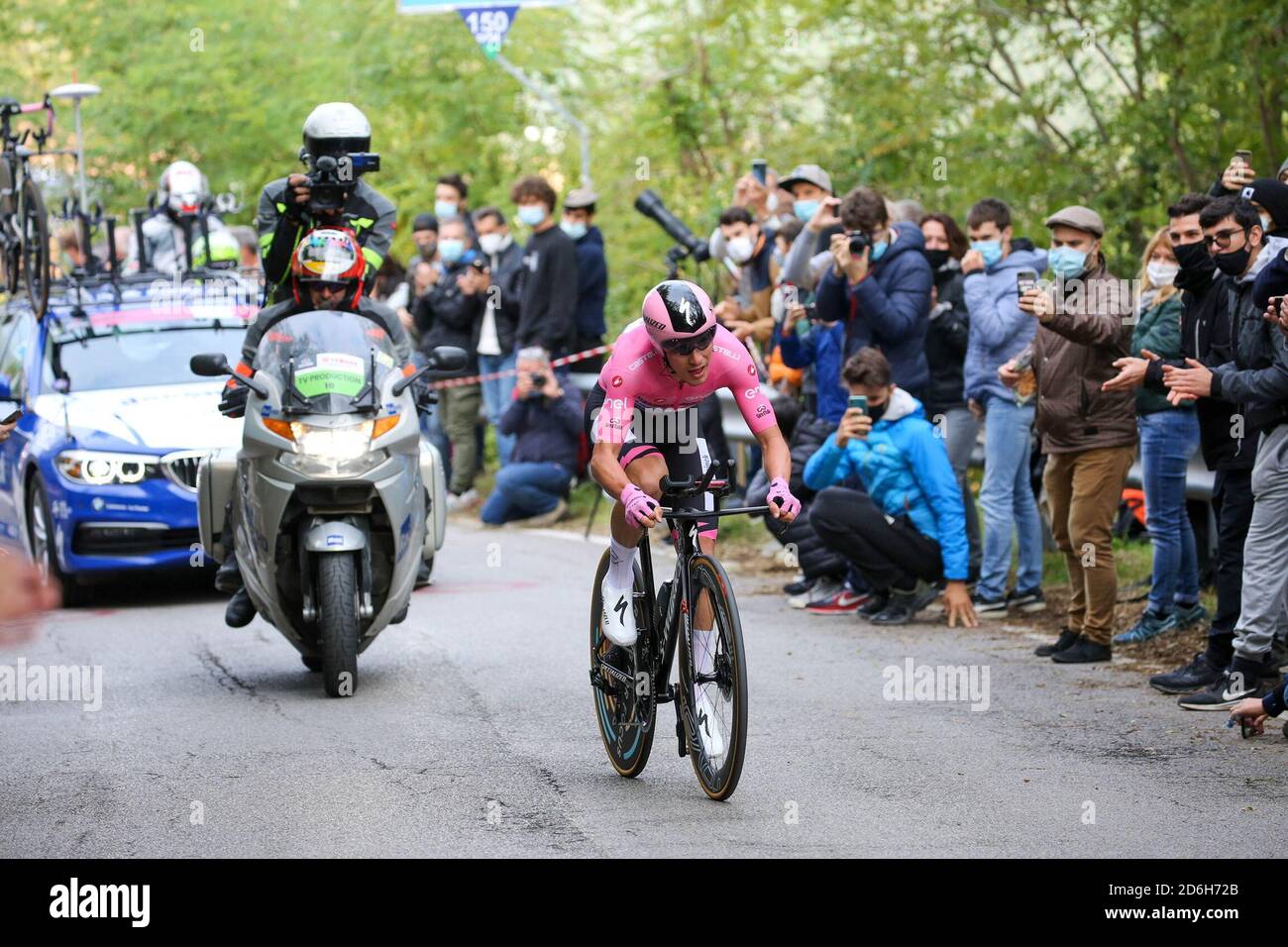 valdobbiadene, Italia, 17 Oct 2020, Joao Almeida (DECEUNINCK – RÁPIDO – PASO) durante Conegliano - Valdobbiadene, Tour en bicicleta de Italia - crédito: LM/Luca Tedeschi/Alamy Live News Foto de stock