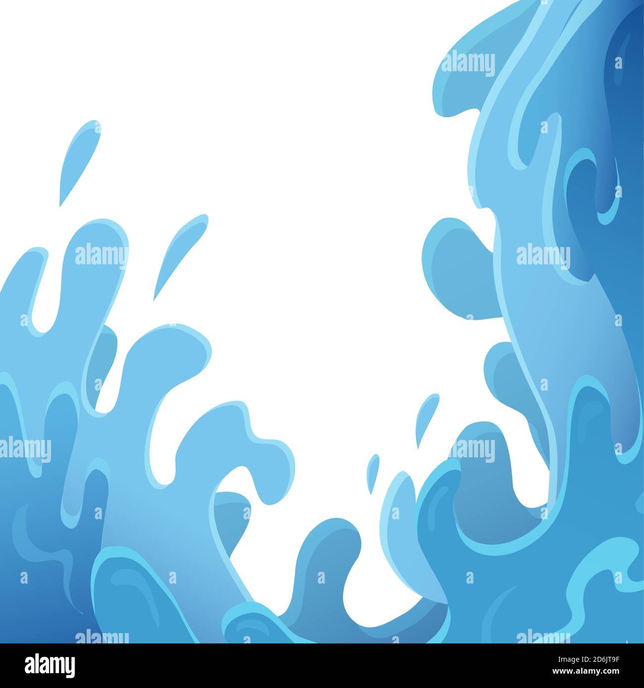 Olas violentas del mar. Corrientes de agua. Tormenta. Ilustración de  salpicadura vectorial para artículos, banners, portadas y su diseño Imagen  Vector de stock - Alamy