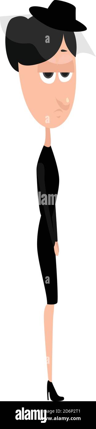 Mujer viuda caricatura Imágenes vectoriales de stock Alamy