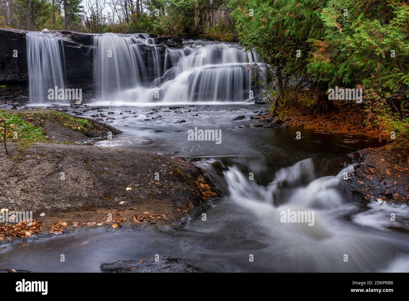 Raleigh Falls cerca de Ignace, Ontario, Canadá. Foto de stock