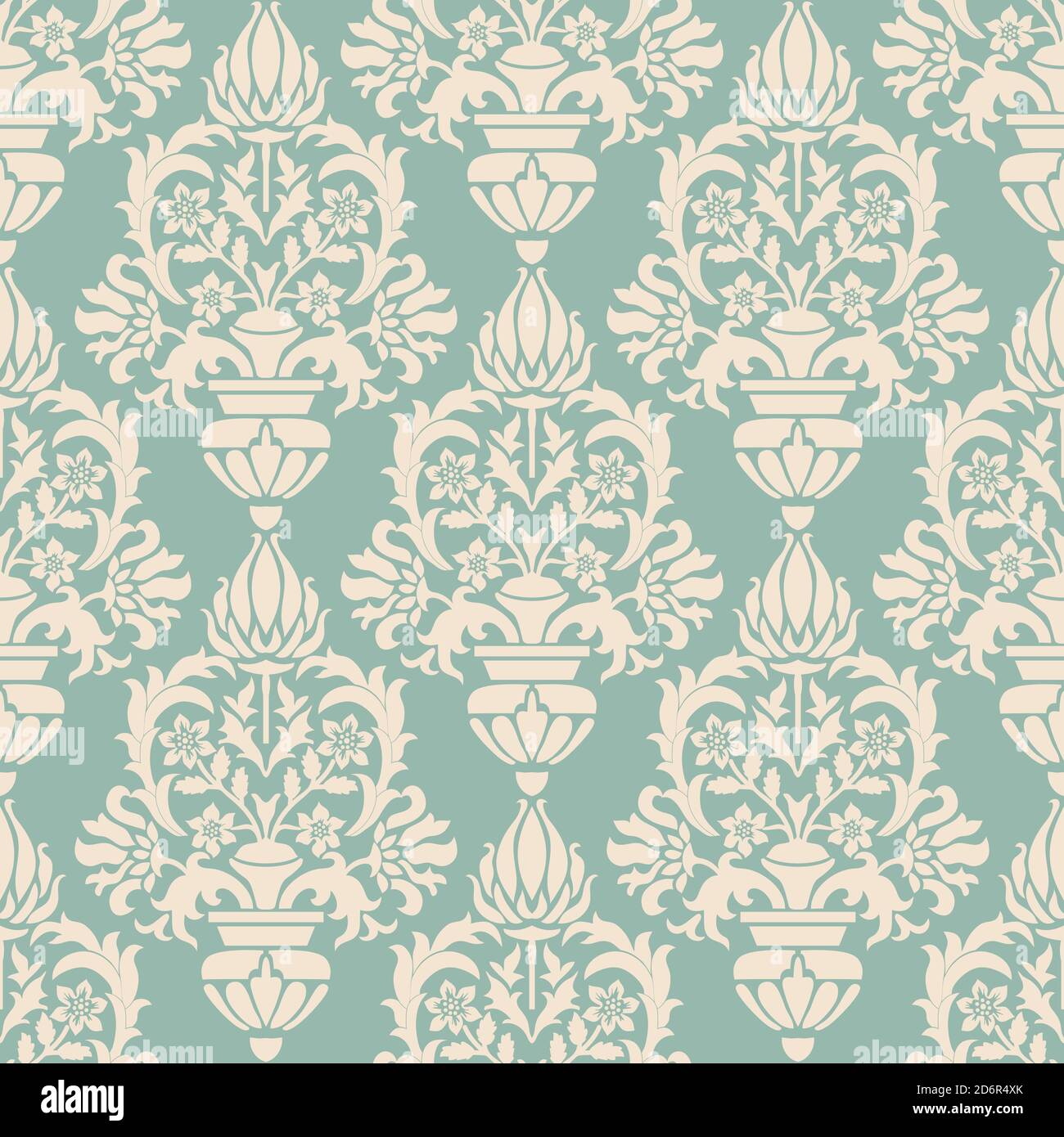 Papel tapiz de damask sin costuras. Diseño vintage sin costuras en estilo  victoriano. Patrón floral dibujado a mano. Ilustración vectorial Imagen  Vector de stock - Alamy