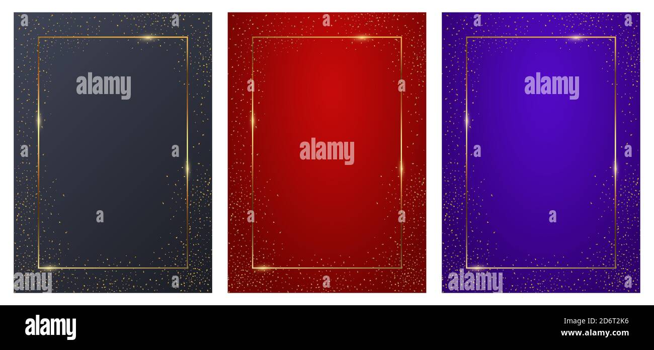 Fondo rectangular gris, azul, rojo. Elegantes fondos de pantalla coloridos con borde geométrico delgado y confeti de destellos dorados. Diseño lujoso Imagen Vector de stock - Alamy Fondo rectangular gris, azul, rojo. Elegantes fondos de pantalla coloridos con borde geométrico delgado y confeti de destellos dorados. Diseño lujoso Imagen Vector de stock - Alamy