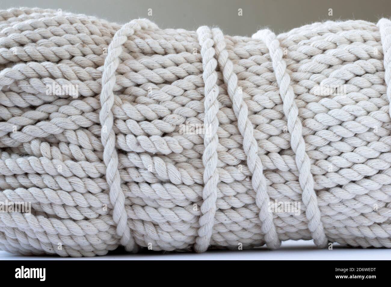 Skein de lana natural closeup Foto de stock