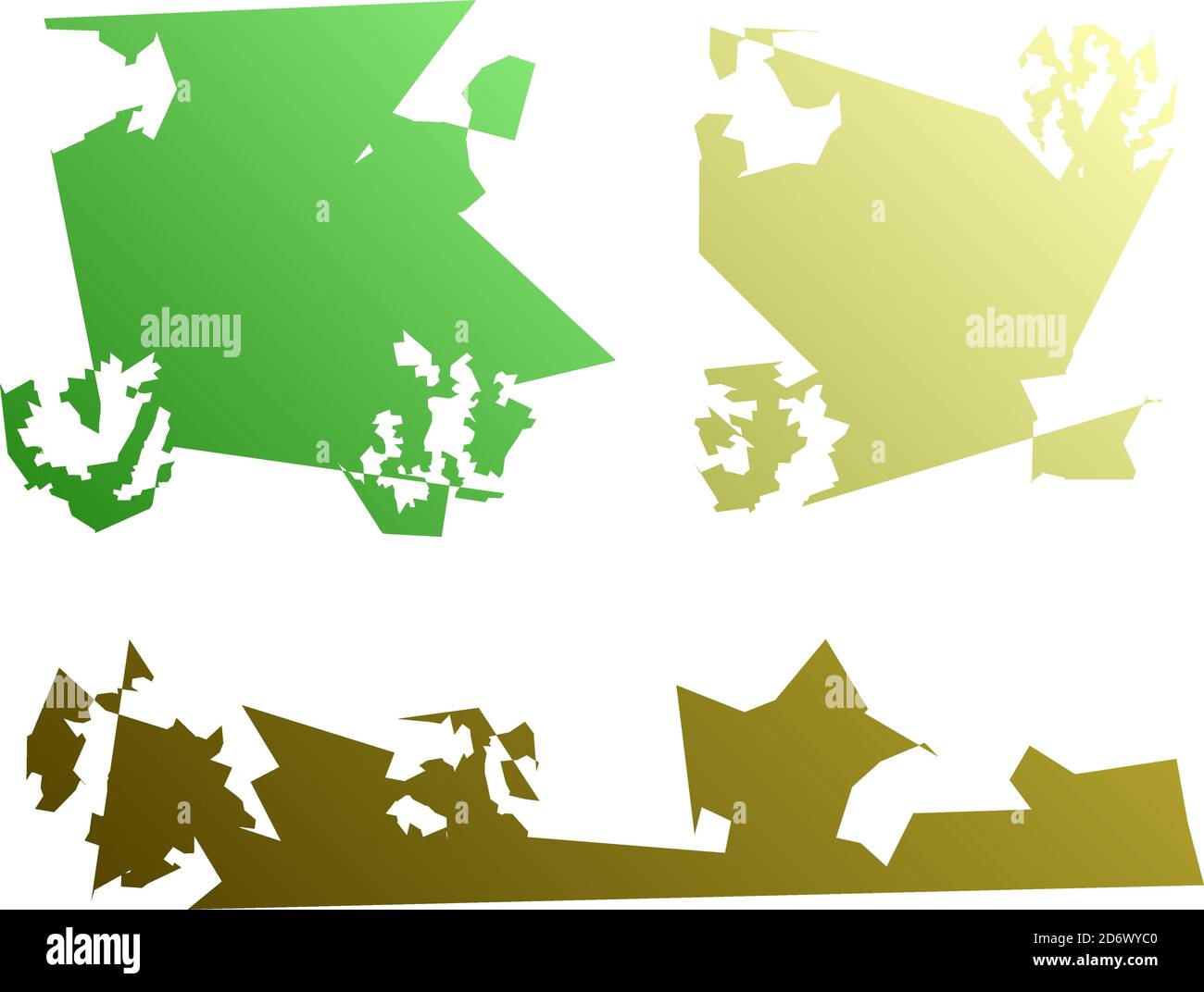 Formas extrañas, extrañas generadas al azar. Gráfico abstracto asimétrico Ilustración vectorial. Ilustración del Vector