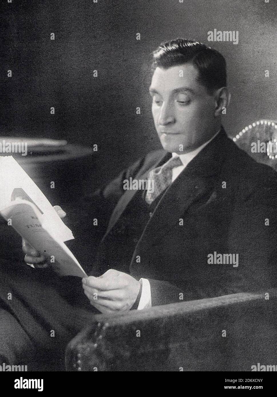 Imagen del líder portugués Antonio Oliveira de Salazar, alrededor de 1940 Foto de stock