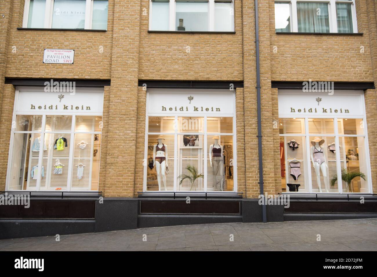 Vista general la tienda de ropa de playa Heidi Klein en King's Road, al  oeste de Londres, que Meghan Markle visitó antes de Navidad. Fecha del  cuadro: Miércoles 17 de enero de