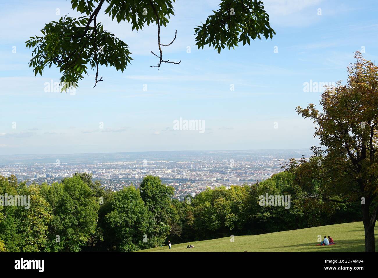 Vista de Budapest desde la Normafa, Budapest, Hungría, Magyarország, Europa Foto de stock