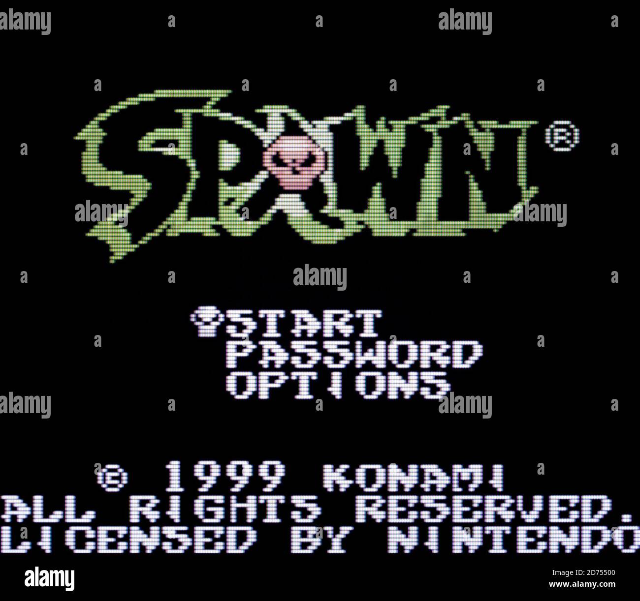 Spawn - Nintendo Game Boy Color Videogame - uso editorial solo Foto de stock
