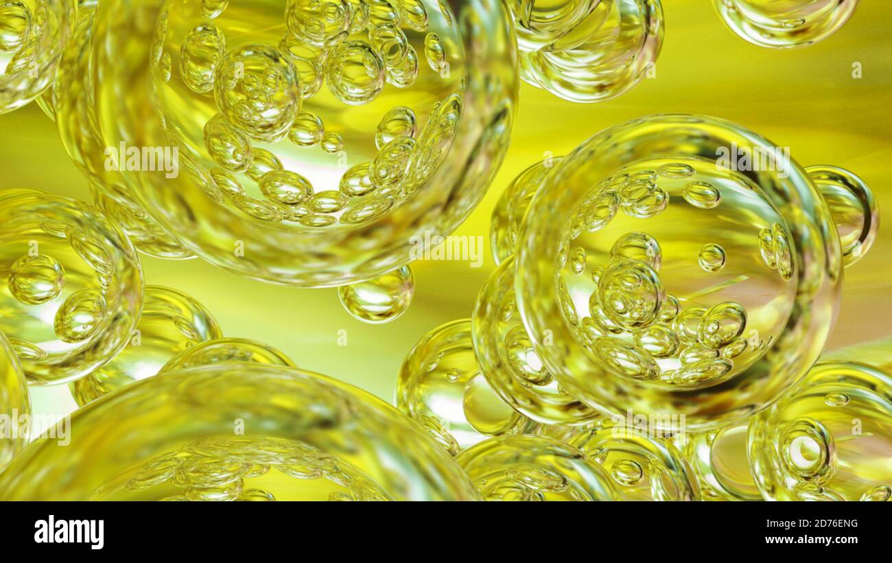 Caída de aceite aislada sobre fondo blanco. Icono de gota de aceite o miel, renderizado en 3D Foto de stock