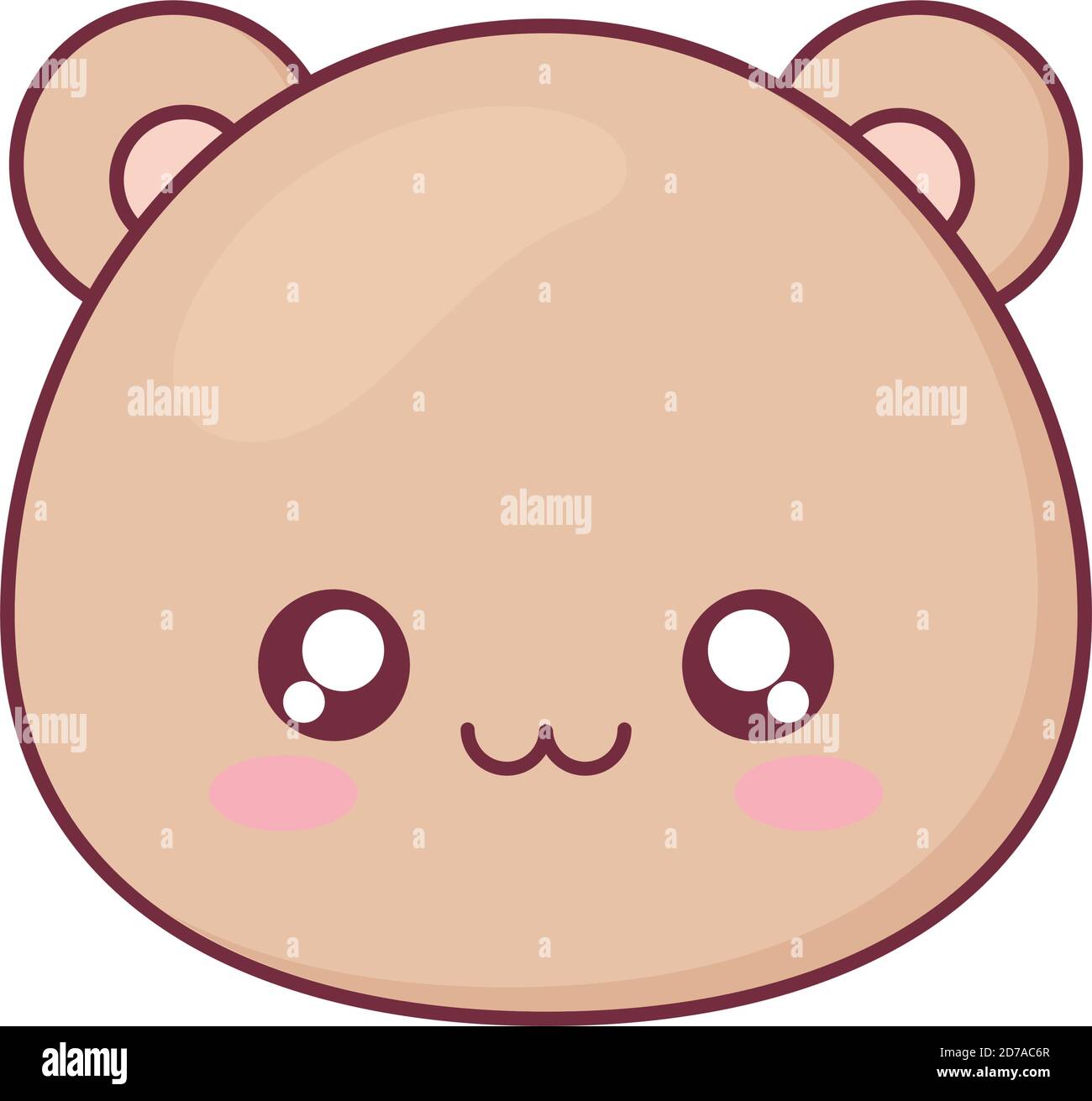 Kawaii oso animal dibujos animados vector diseño Imagen Vector de stock -  Alamy