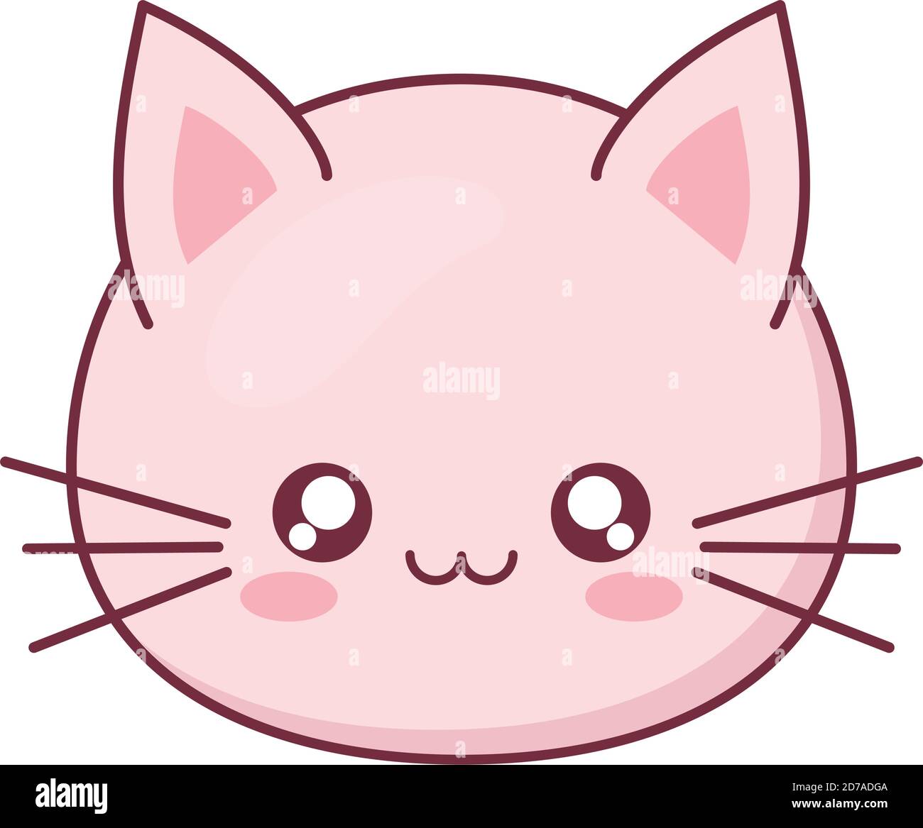 Kawaii gato animal dibujos animados vector diseño Imagen Vector de stock -  Alamy