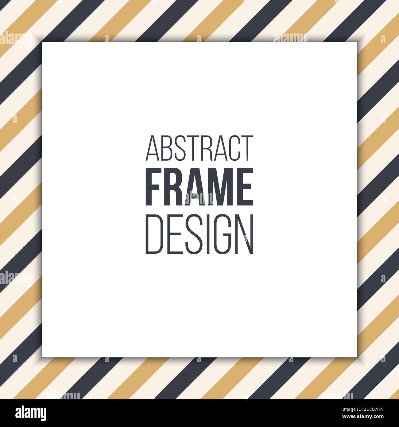 Marco de rayas, rayas de color con lugar para el texto. Plantilla