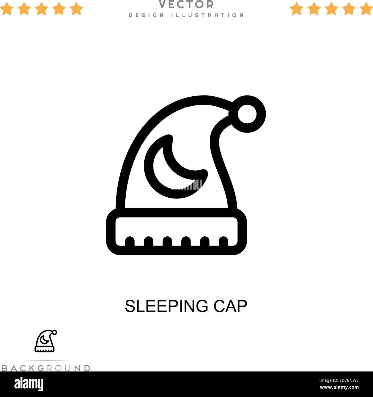 gorro de dormir con diseño de puntos Imagen Vector de stock - Alamy