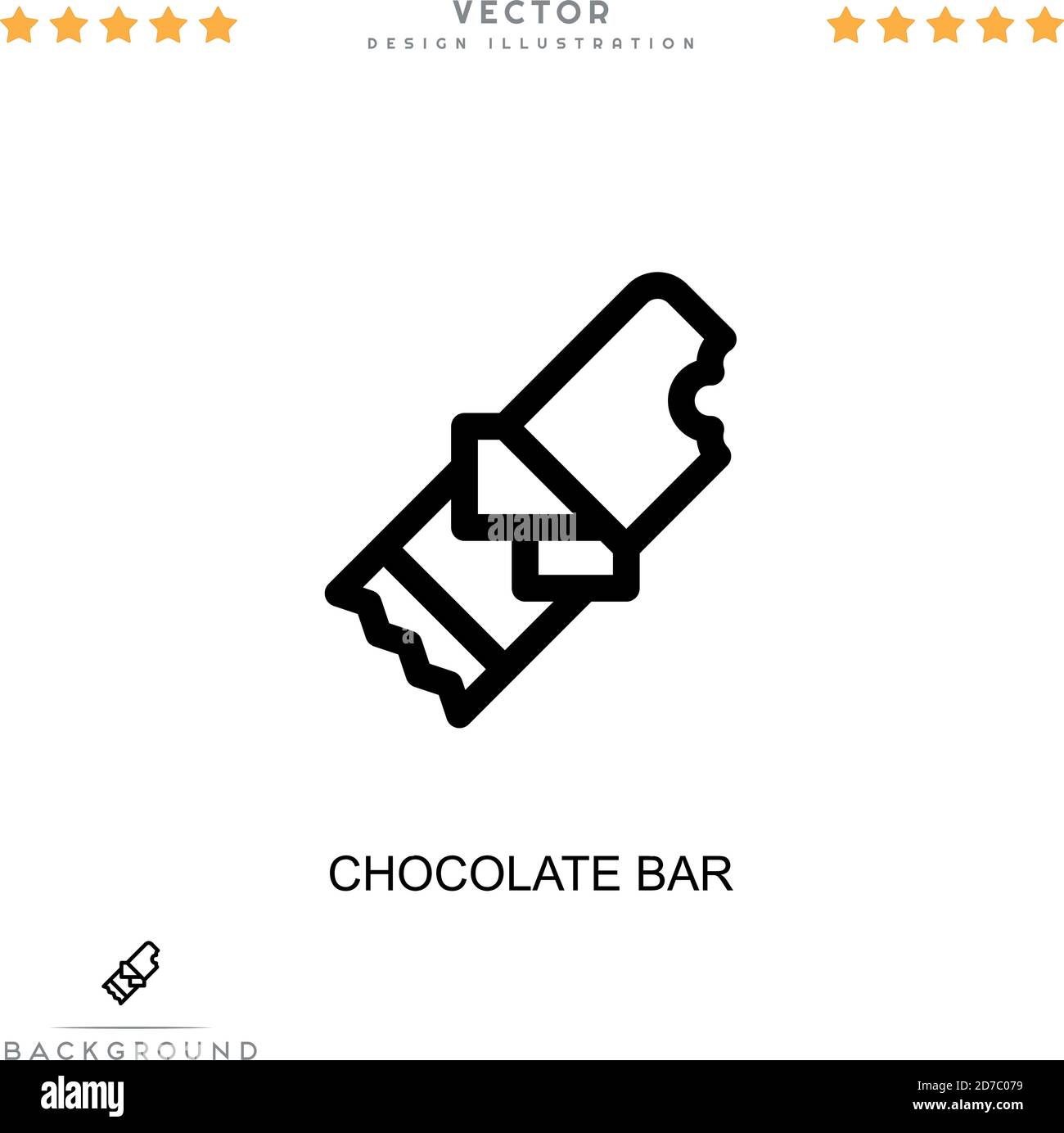 Icono De La Barra De Chocolate Elemento Simple De La Colección De