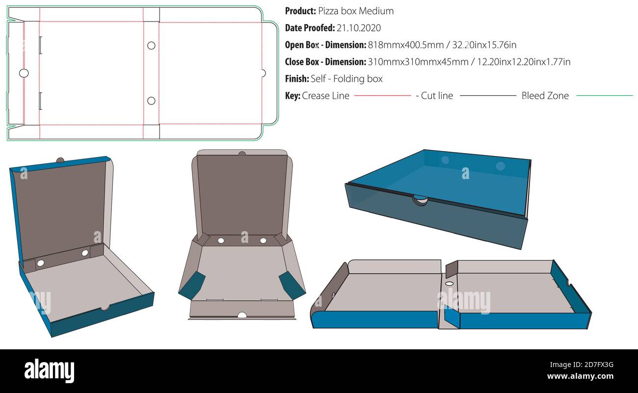 Plantilla de caja de pizza fotografías e imágenes de alta resolución - Alamy