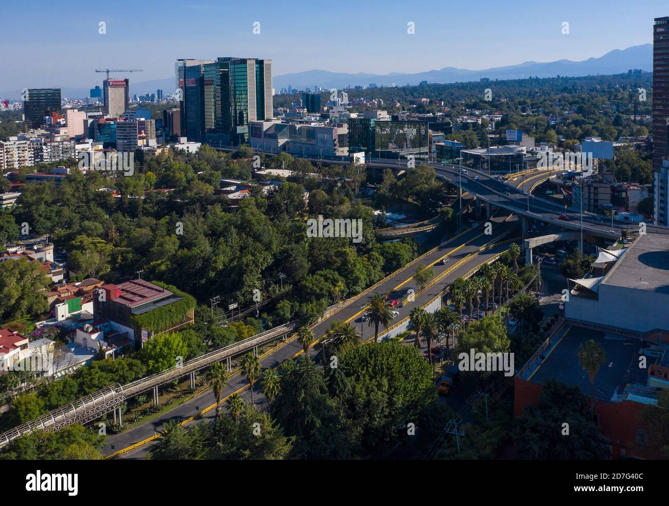 Área de Polanco en la Ciudad de México, México Foto de stock