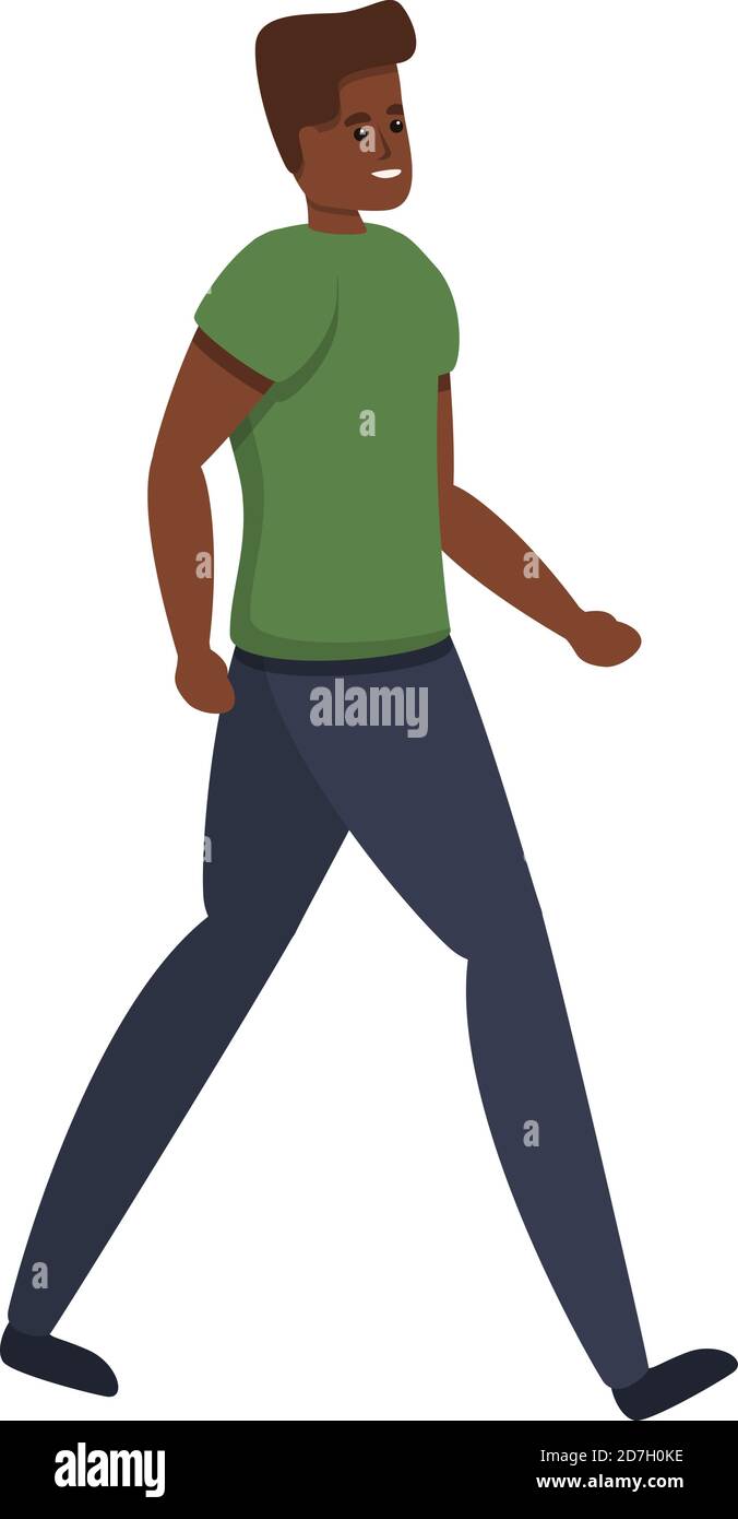 Icono De Nino Africano Caminando Dibujo Animado De Caminar Icono De Vector De Nino Africano Para Diseno Web Aislado Sobre Fondo Blanco Imagen Vector De Stock Alamy