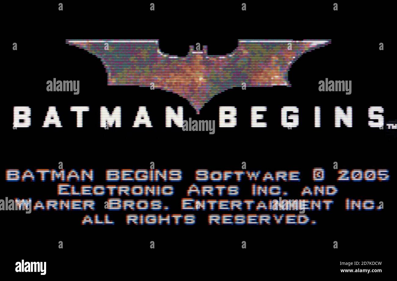 Batman comienza - Nintendo Game Boy Advance Videogame - Editorial usar solo  Fotografía de stock - Alamy