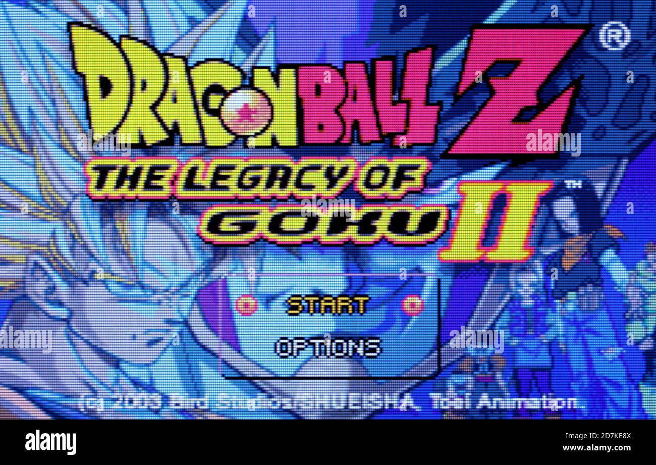 Dragonball Z legado de Goku II - Nintendo Game Boy Juego de video avanzado  - sólo para uso editorial Fotografía de stock - Alamy