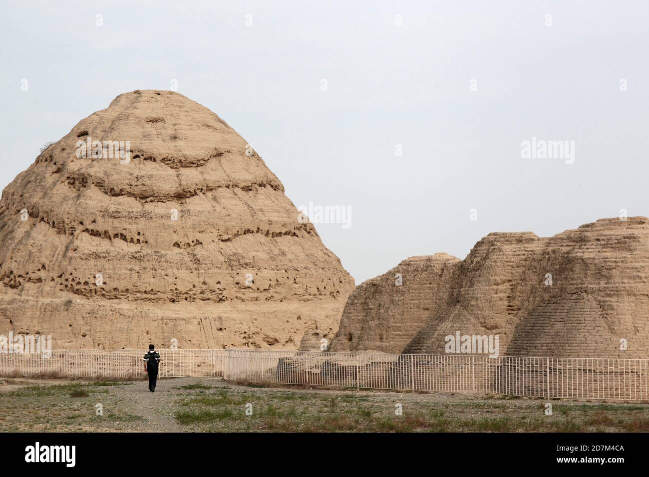 Xixia Lingmu Tombs, Ningxia, China 16 de agosto de 2011 Foto de stock
