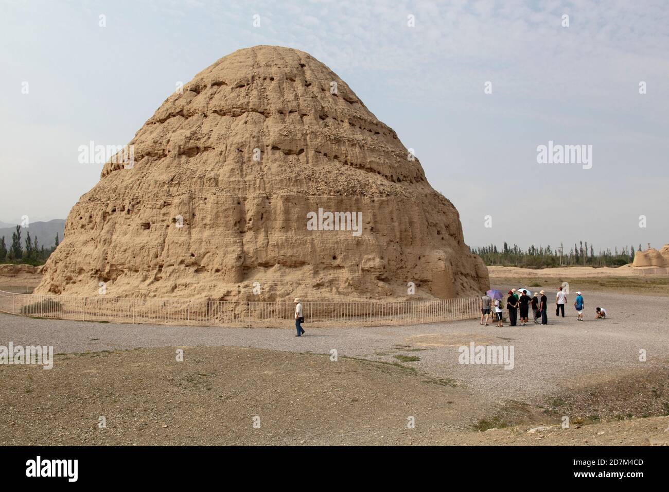 Xixia Lingmu Tombs, Ningxia, China 16 de agosto de 2011 Foto de stock