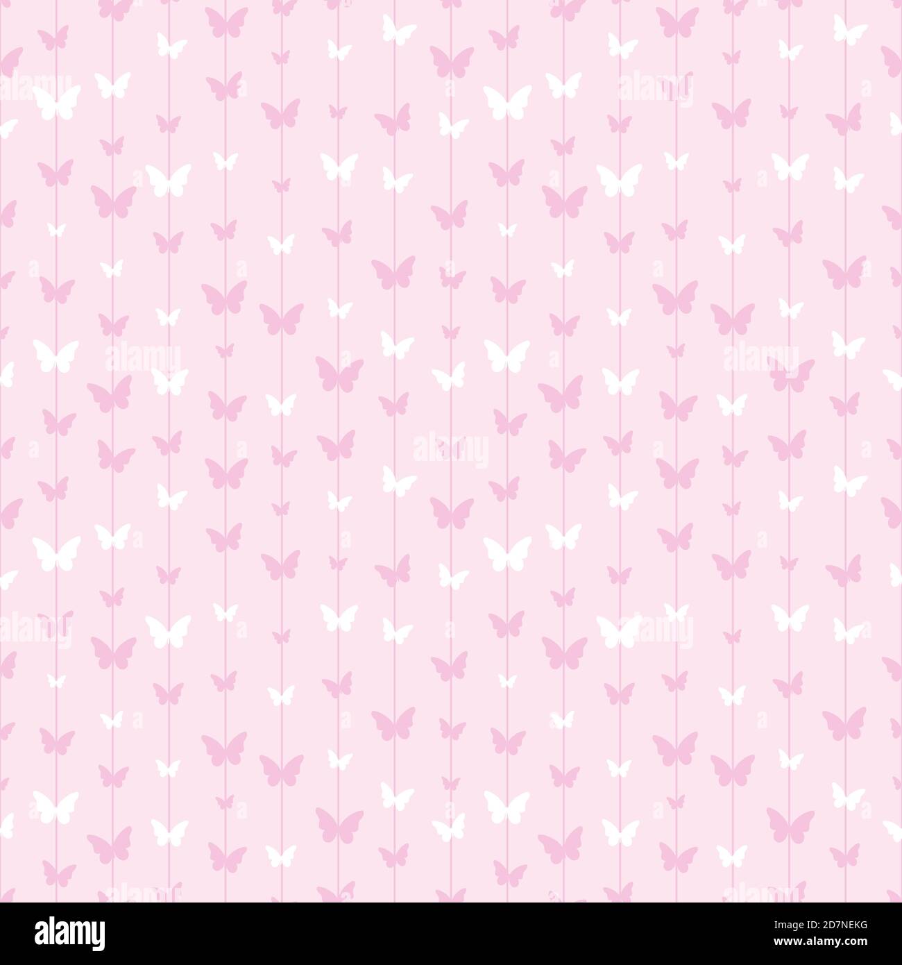 Color rosa pastel y blanco mariposa sin costuras repetir el patrón de fondo  con rayas. Diseño de diseño con diseño de diseño femenino y bonito Imagen  Vector de stock - Alamy