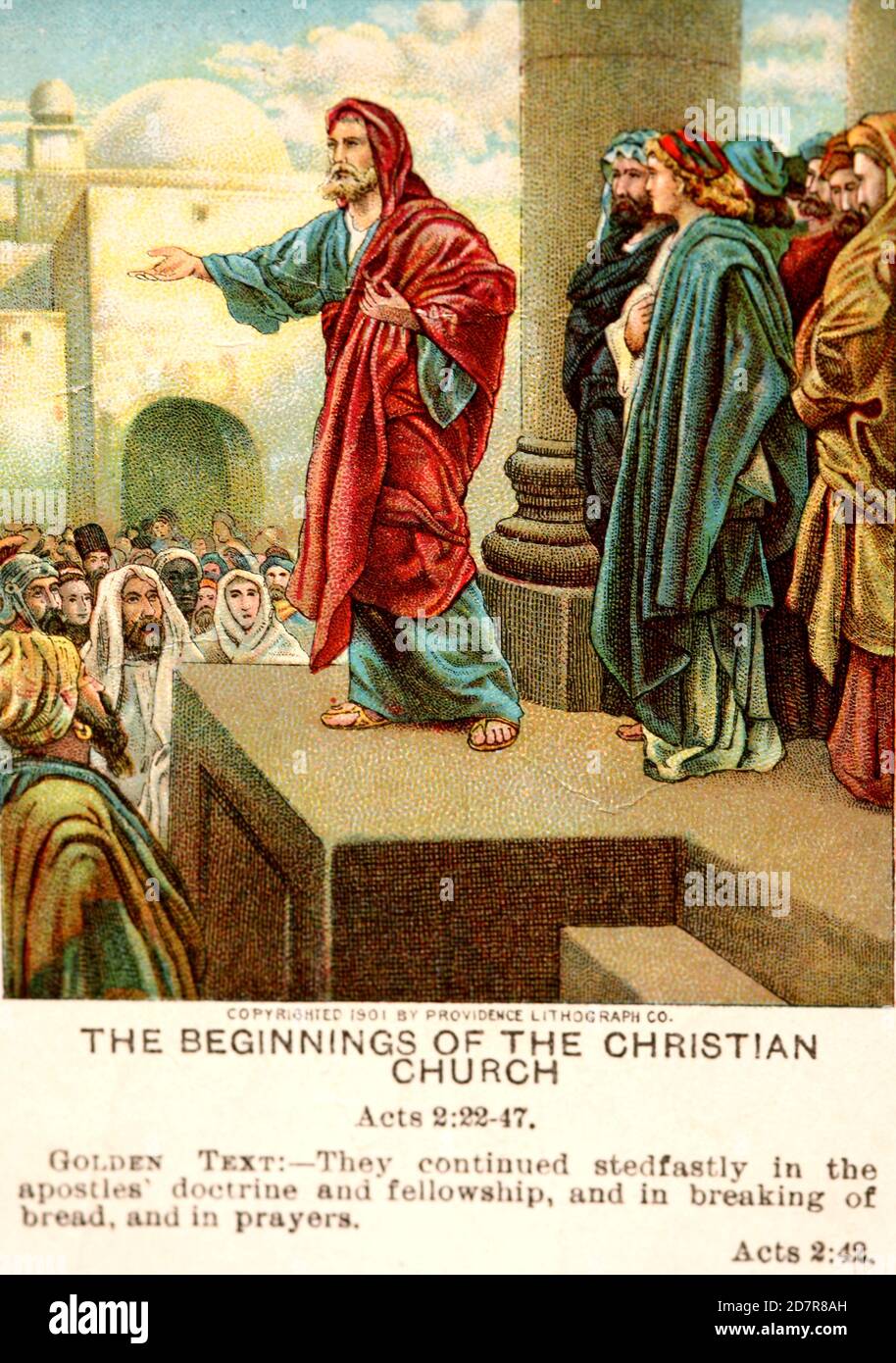 Hechos 2: Los inicios de la iglesia cristiana Fotografía de stock - Alamy