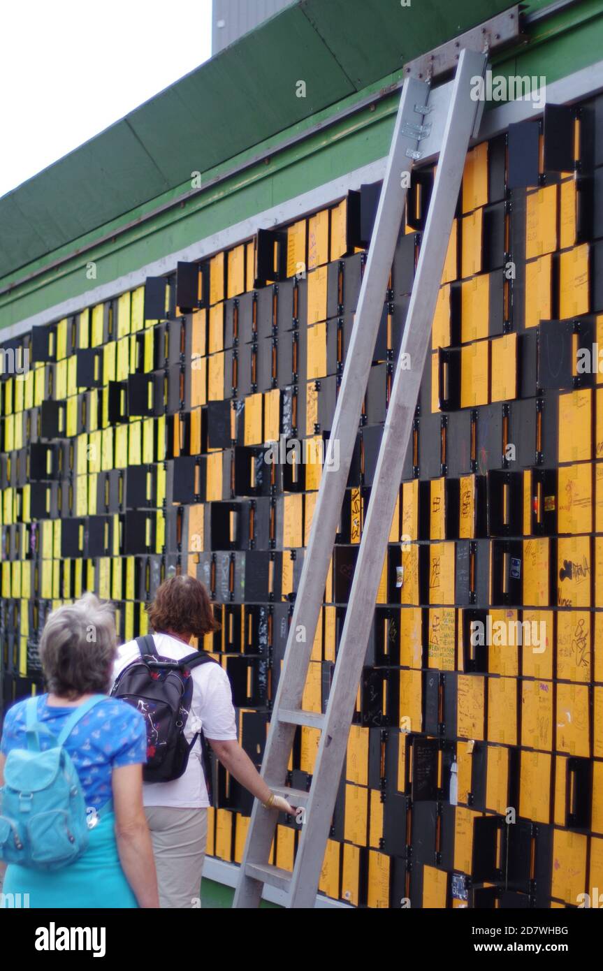 Muro de la memoria, Copenhague, Dinamarca, Kobenhavn, Danmark Foto de stock
