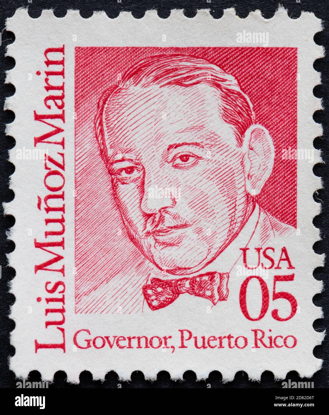 Luis Muñoz Marín - Gobernador, Puerto Rico - EE.UU. Sello postal emitido en  1990 Fotografía de stock - Alamy