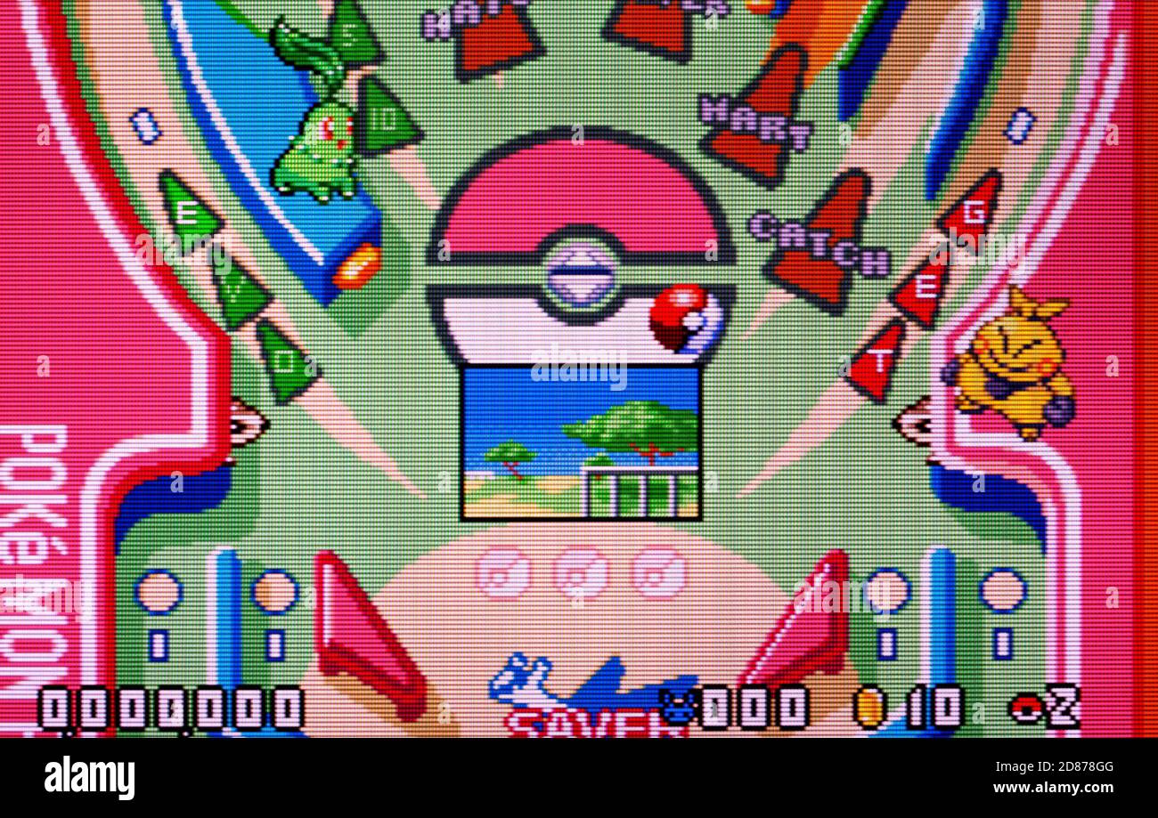 Pokemon Pinball - Nintendo Game Boy Advance Videogame - Editorial usar solo  Fotografía de stock - Alamy